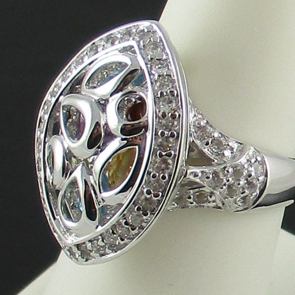 Victoria Wieck 2.14ct Multigem Mosaic Overlay Ring - Picture 4 of 7